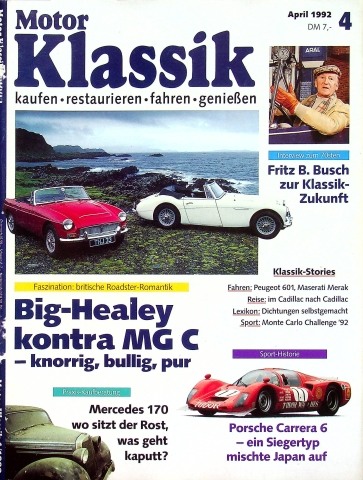 Deckblatt Motor Klassik (04/1992)